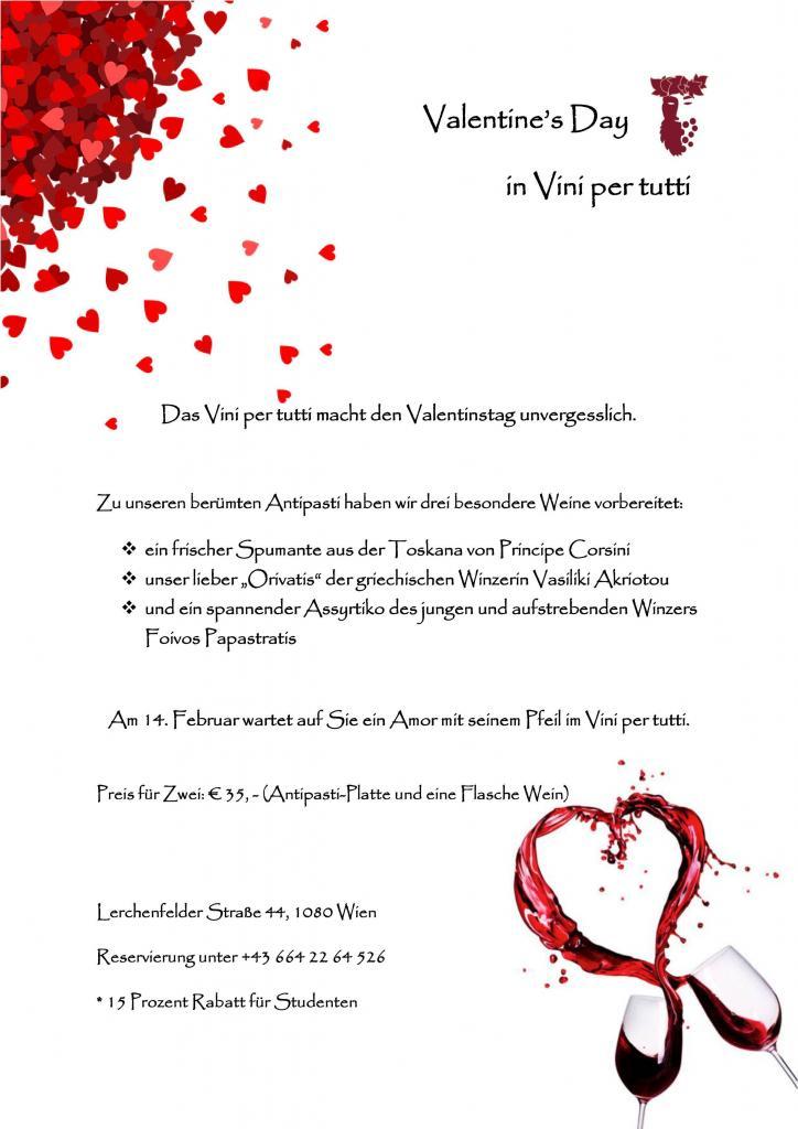 Valentinstag Im Vini Per Tutti